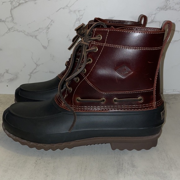 MENS Sperry Decoy Boot Amaretto/Black - Picture 4 of 8